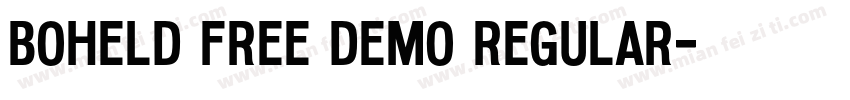 Boheld Free DEMO Regular字体转换